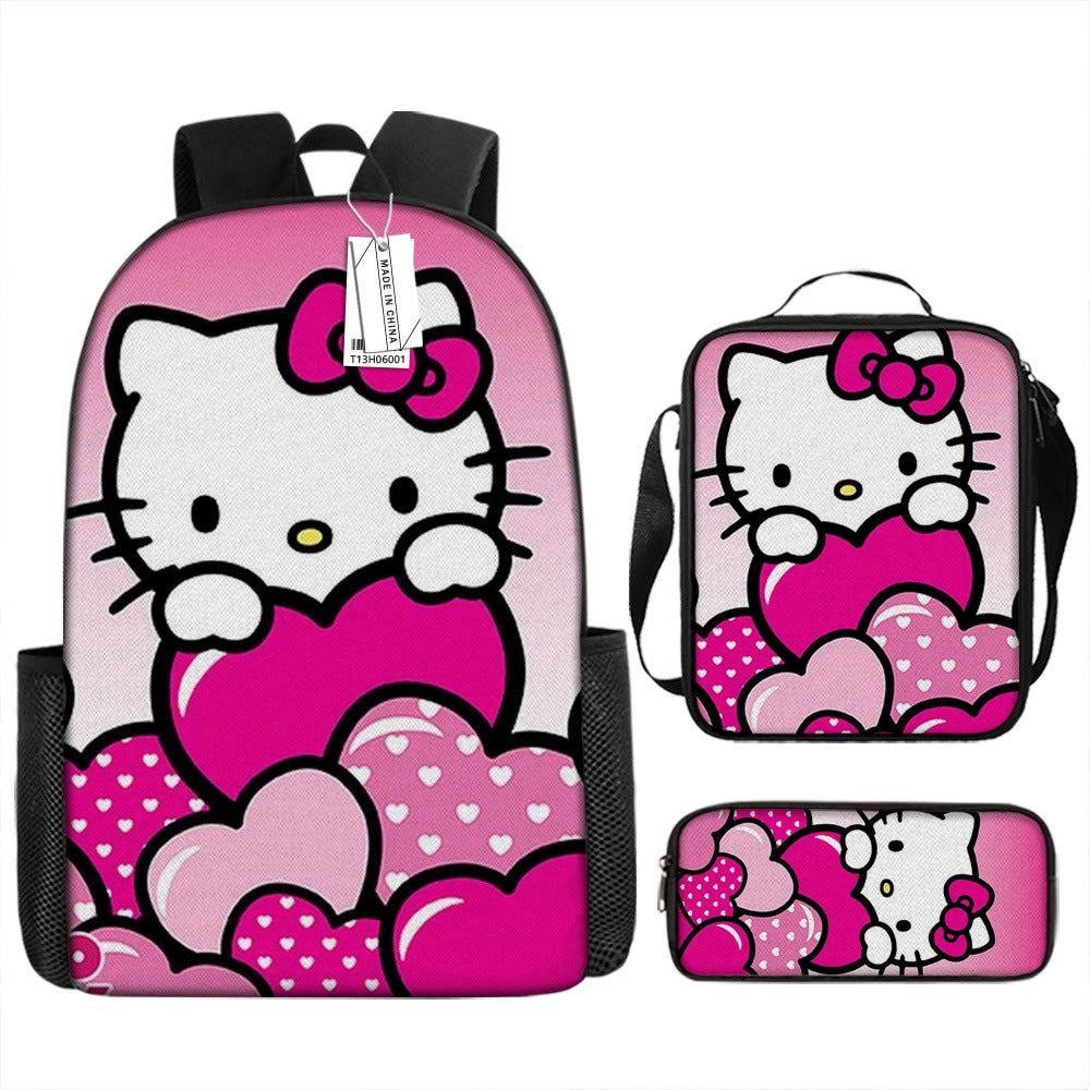 Hello Kitty Children's Backpack Three-Piece Set