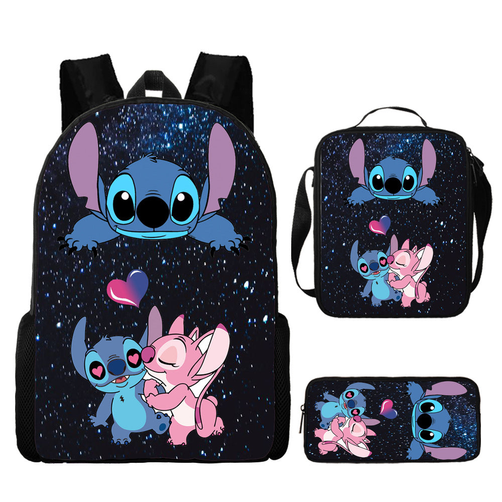 Stitch Children's Backpack Three-Piece Set