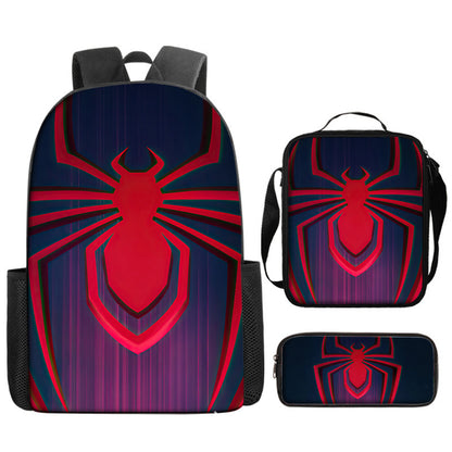 Spider Man Children's Backpack Three-Piece Set