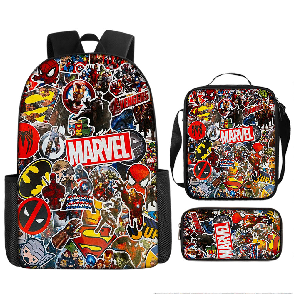 Spider Man Children's Backpack Three-Piece Set