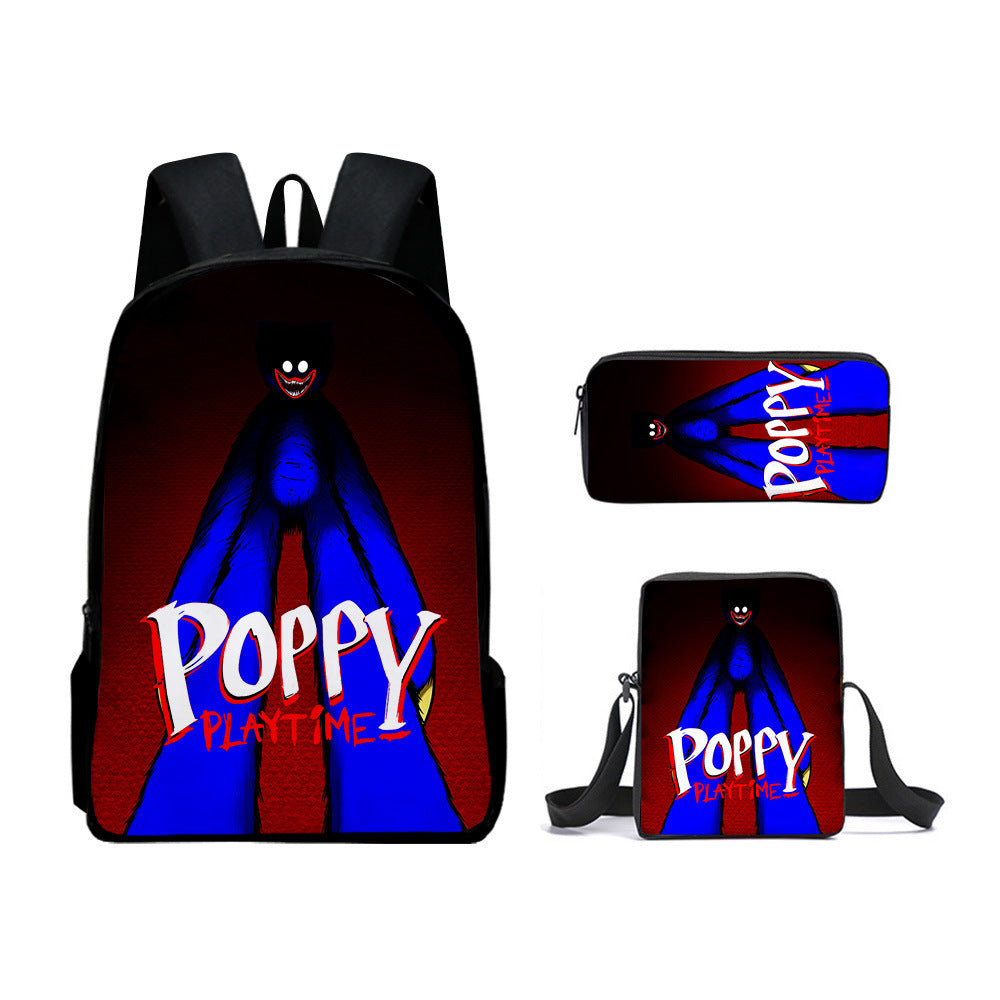 Poppy Playtime Children's Backpack Three-Piece Set