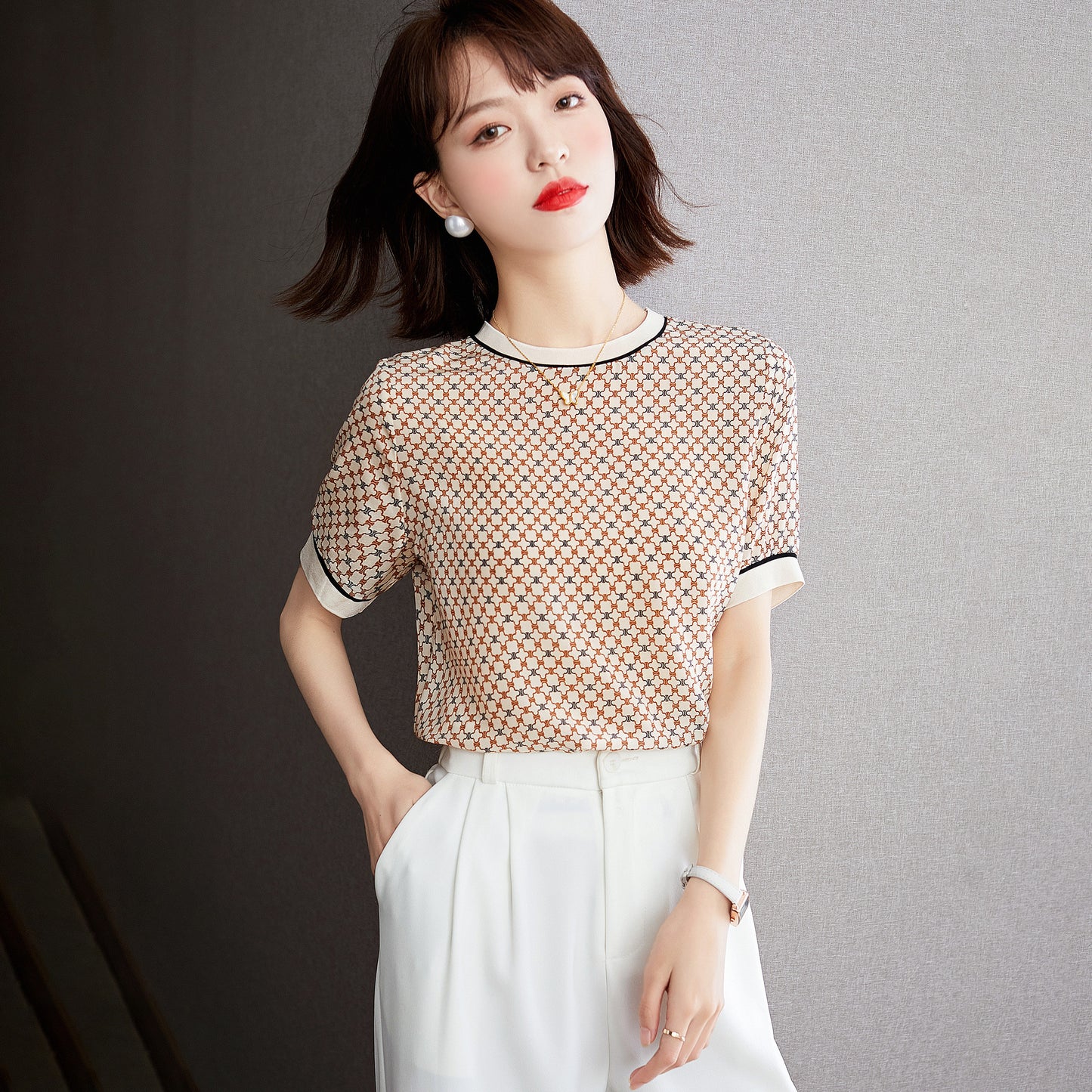 Women's Stylish Thin Short Sleeve T-Shirt