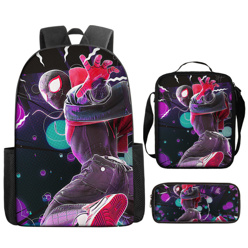 Spider Man Children's Backpack Three-Piece Set