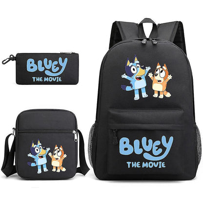Mr Beast Lightning Cat Children's Backpack Three-Piece Set