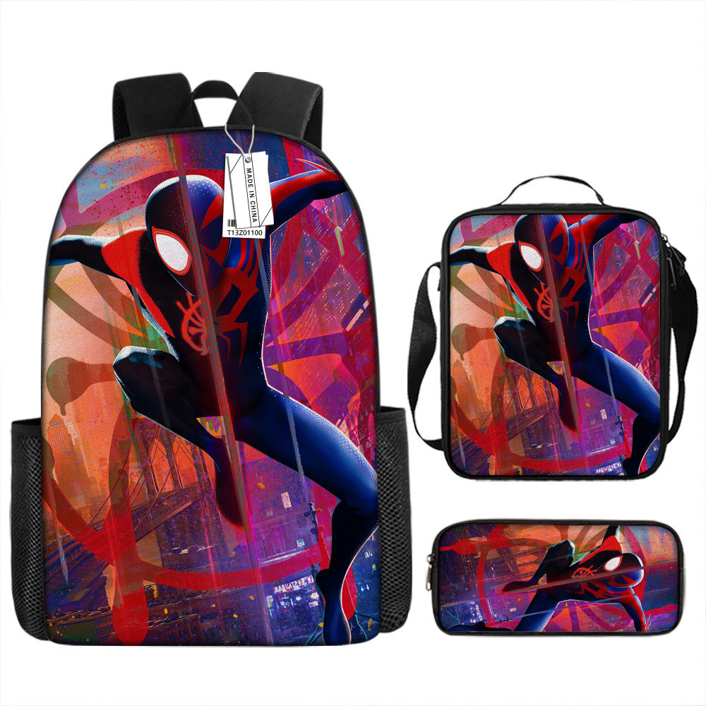 Spider Man Children's Backpack Three-Piece Set