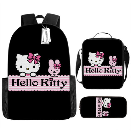 Hello Kitty Children's Backpack Three-Piece Set