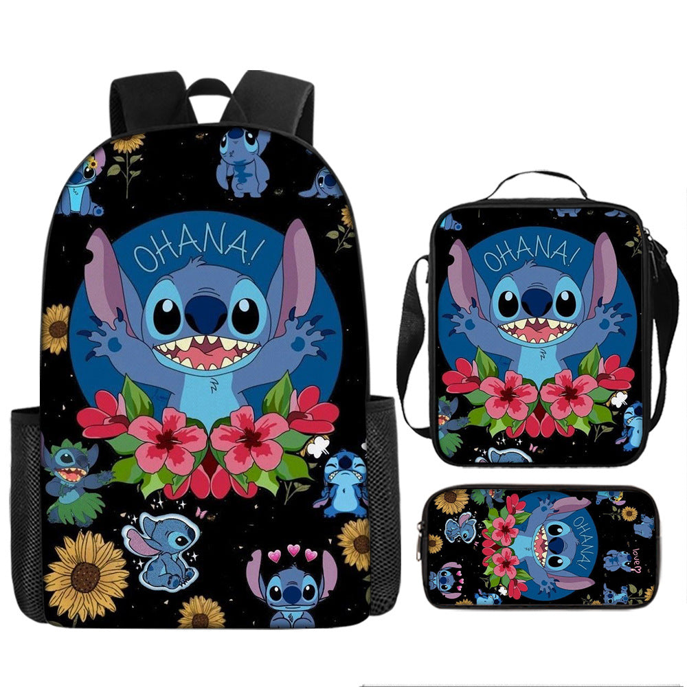 Stitch Children's Backpack Three-Piece Set