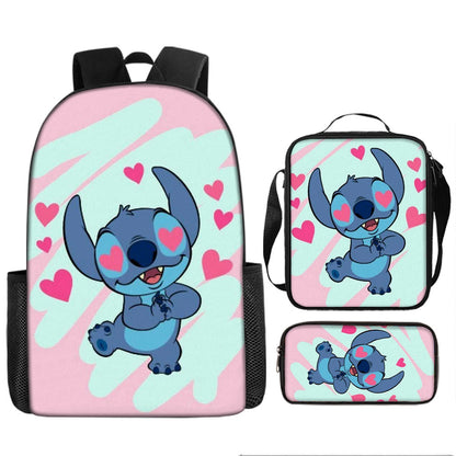 Stitch Children's Backpack Three-Piece Set