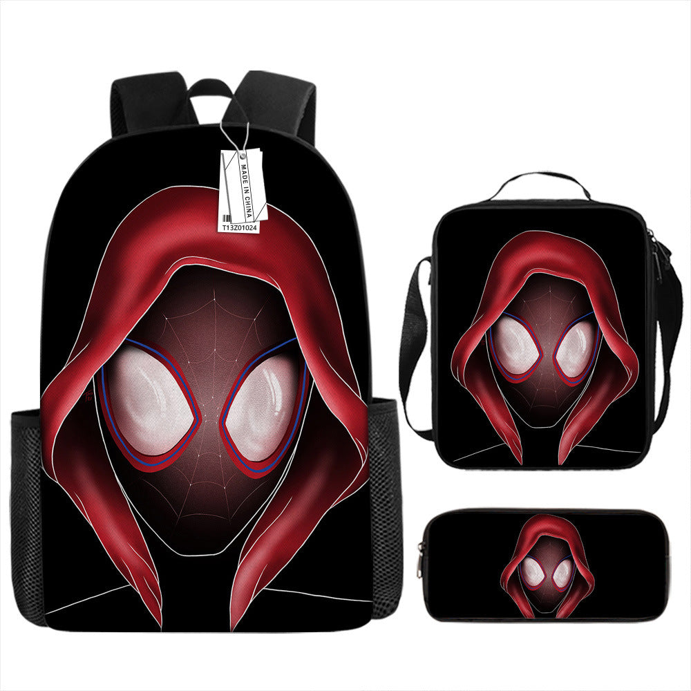 Spider Man Children's Backpack Three-Piece Set