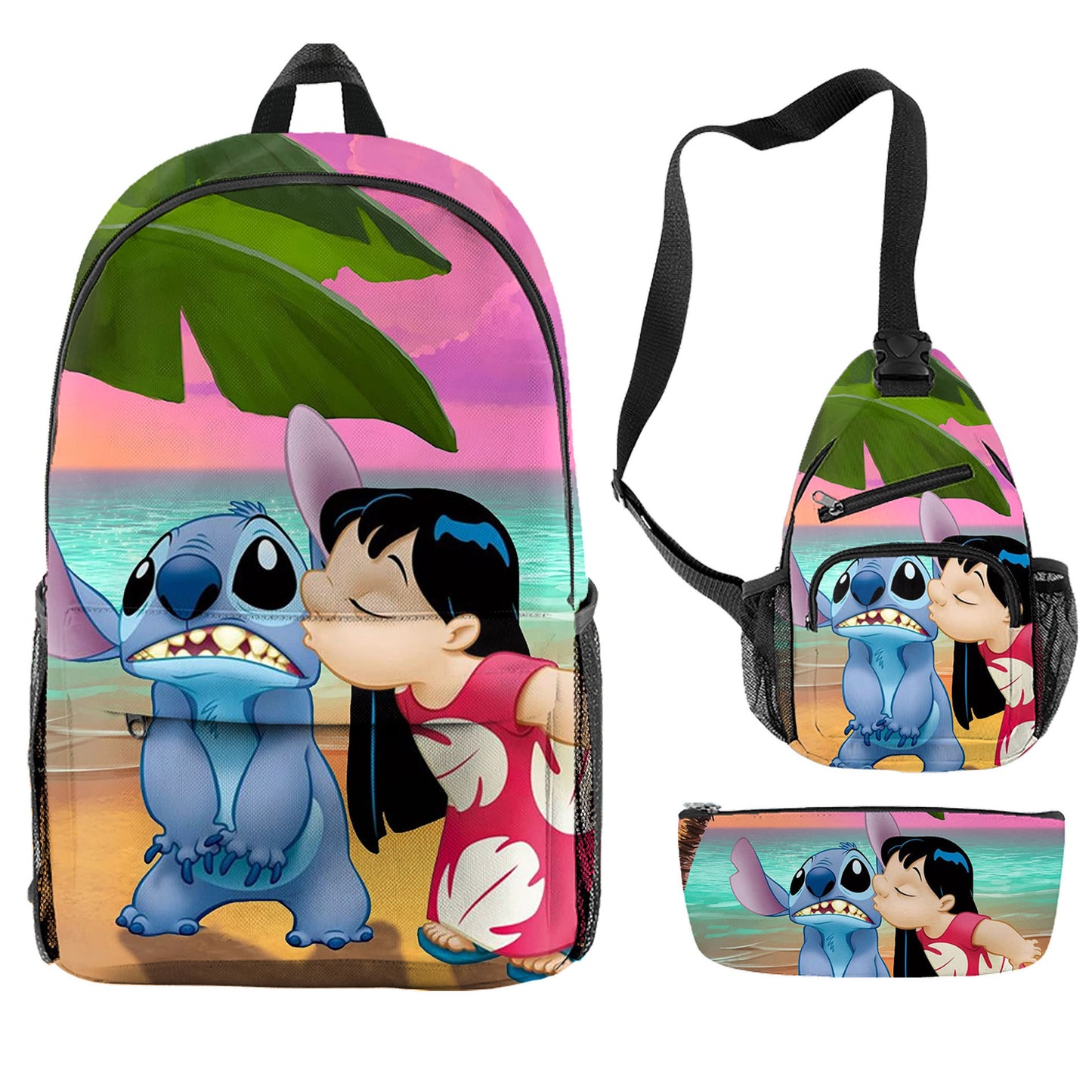 Stitch Children's Backpack Three-Piece Set