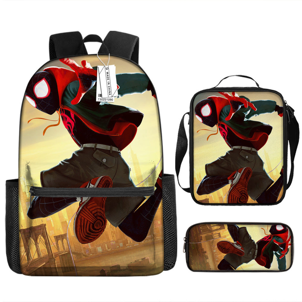 Spider Man Children's Backpack Three-Piece Set