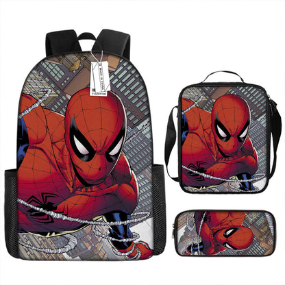 Spider Man Children's Backpack Three-Piece Set