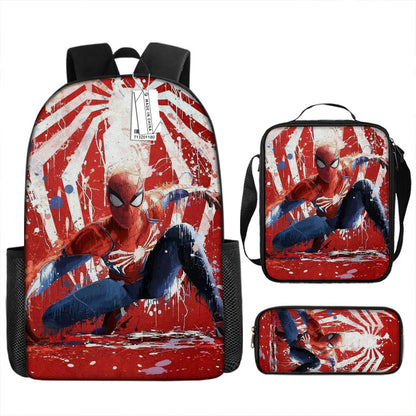 Spider Man Children's Backpack Three-Piece Set