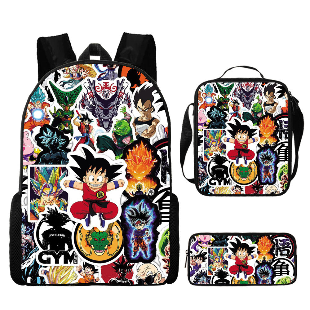 Dragon Ball Children's Backpack Three-Piece Set