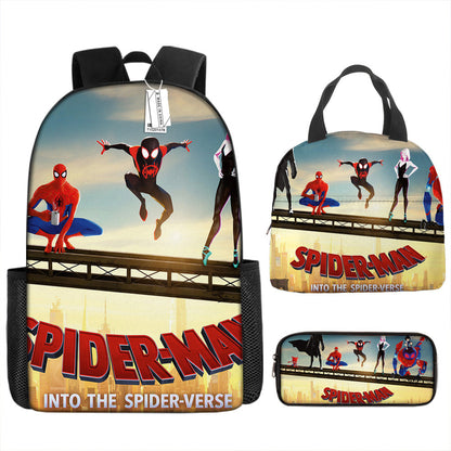 Spider Man Children's Backpack Three-Piece Set