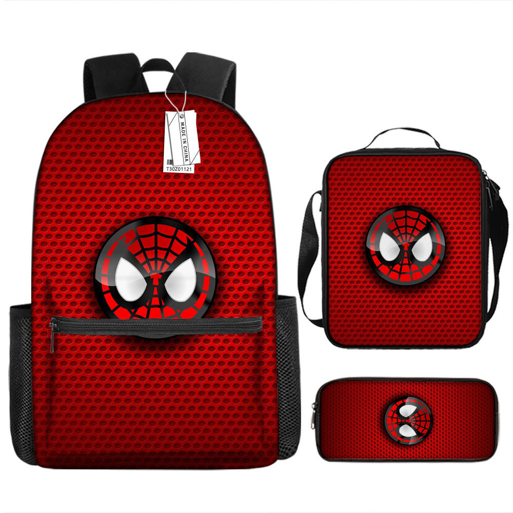 Spider Man Children's Backpack Three-Piece Set