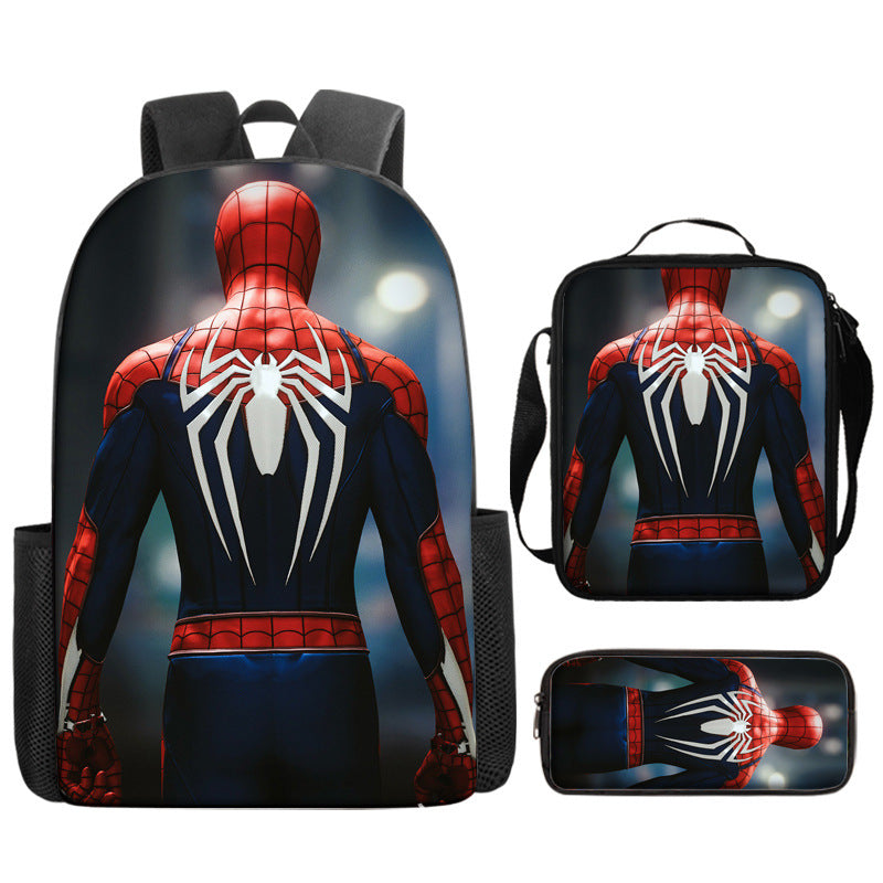 Spider Man Children's Backpack Three-Piece Set