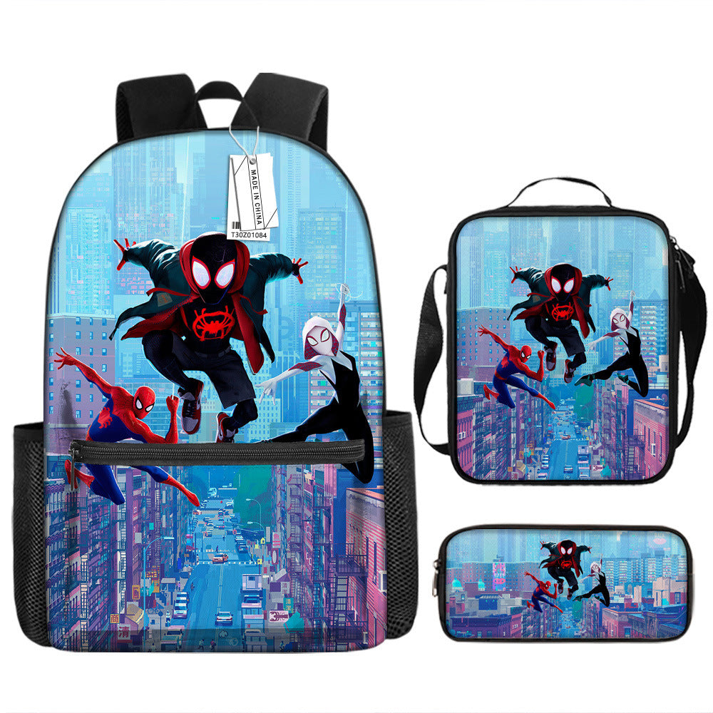 Spider Man Children's Backpack Three-Piece Set