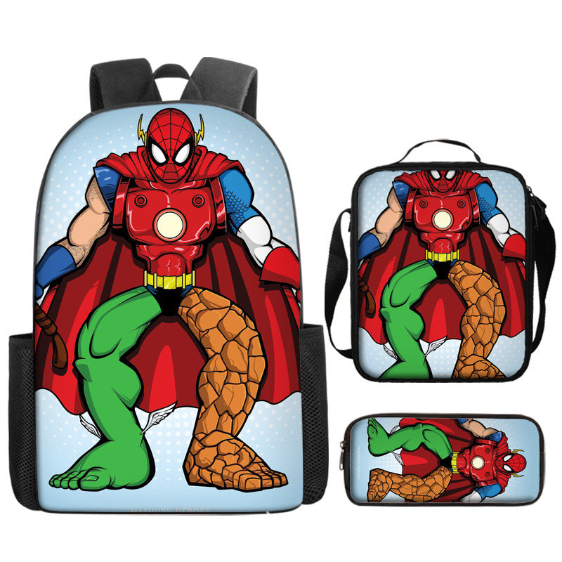 Spider Man Children's Backpack Three-Piece Set