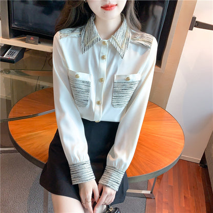 Women's French Style Chiffon Blouse