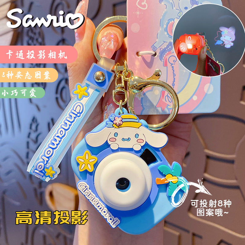 Sanrio Camera Keychain Exquisite Melody Big Ear Dog Keychain Kulomi Backpack Pendant