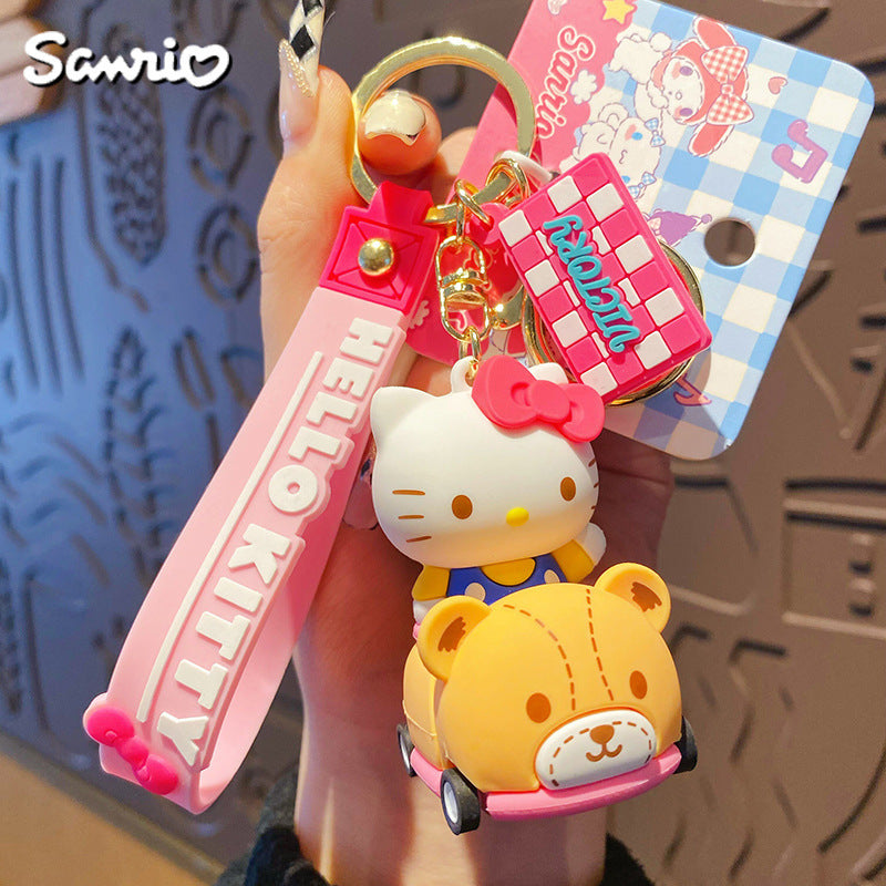 Sanrio Camera Keychain Exquisite Melody Big Ear Dog Keychain Kulomi Backpack Pendant