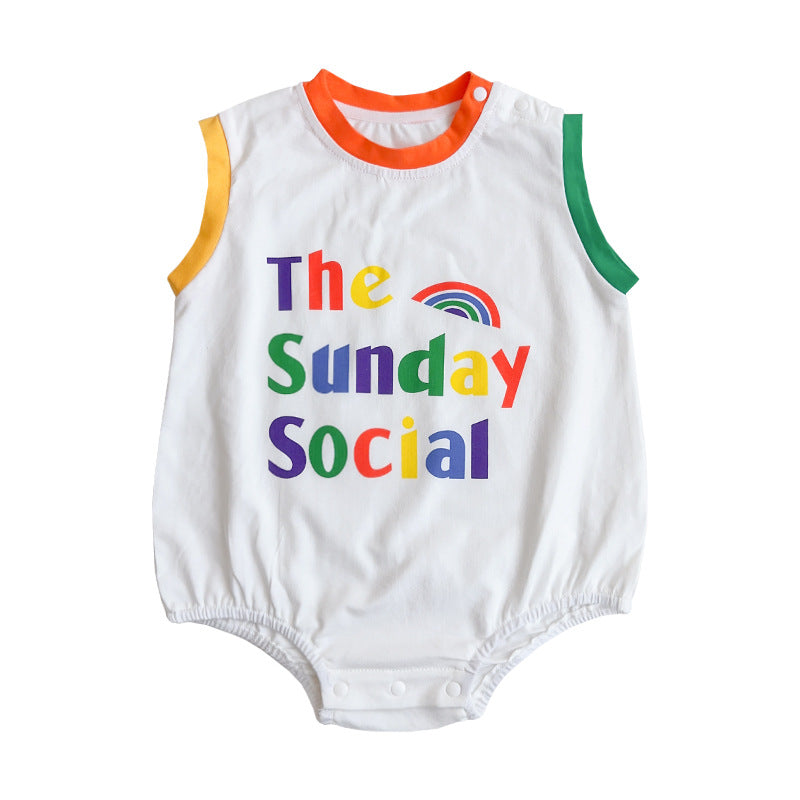 Baby Boy Rainbow Onesie