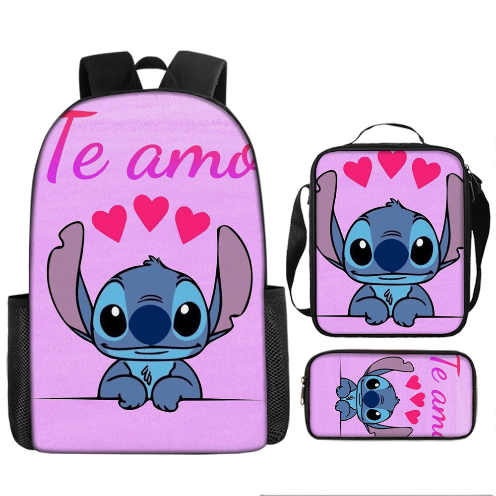 Stitch Children's Backpack Three-Piece Set