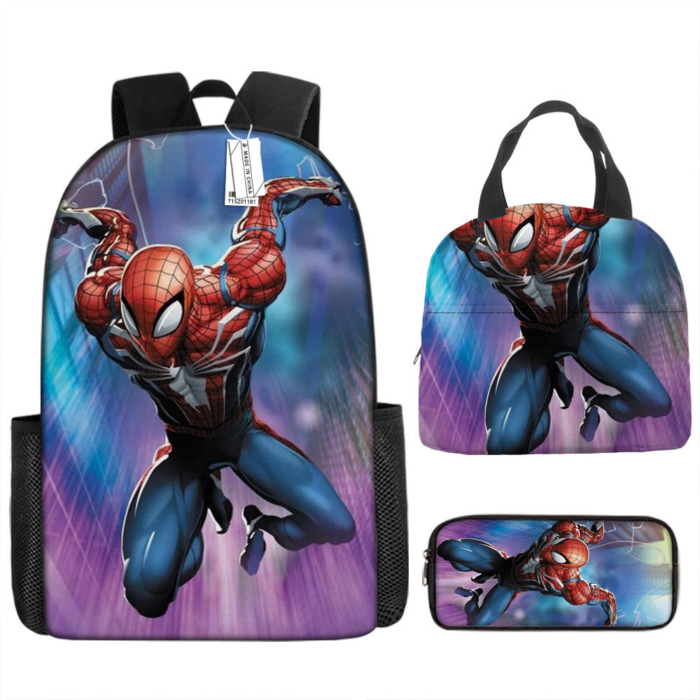 Spider Man Children's Backpack Three-Piece Set