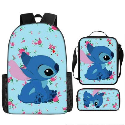 Stitch Children's Backpack Three-Piece Set