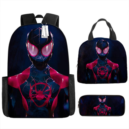 Spider Man Children's Backpack Three-Piece Set