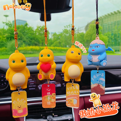 Cute Milk Dragon Car Hanging Car Accessories Car Accessories Creative Interior Decoration Products Rear View Mirror Pendant Accessories Wholesale