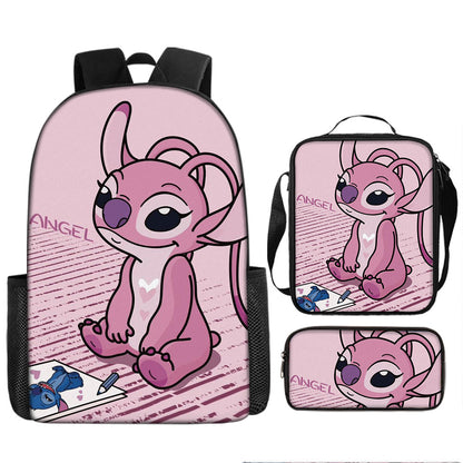 Stitch Children's Backpack Three-Piece Set