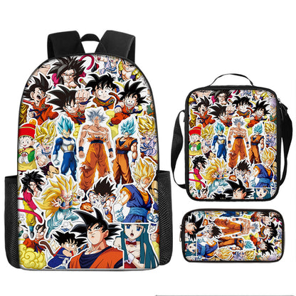 Dragon Ball Children's Backpack Three-Piece Set