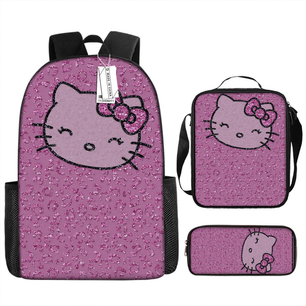 Hello Kitty Children's Backpack Three-Piece Set