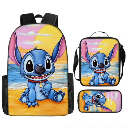 Stitch Children's Backpack Three-Piece Set