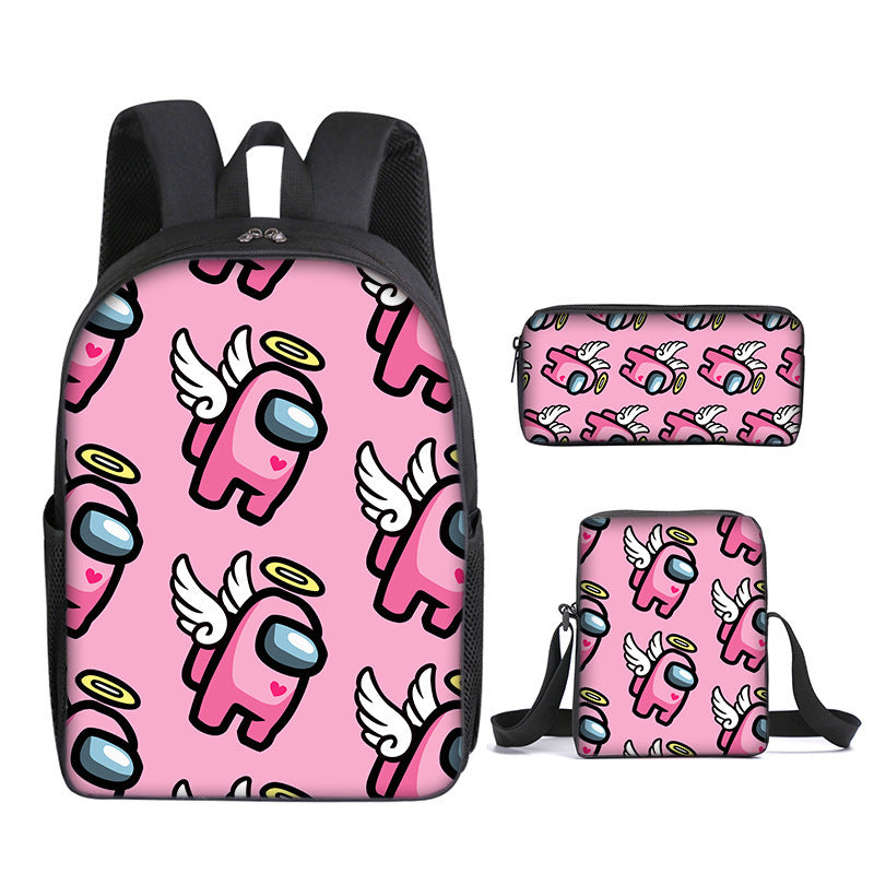 Among Us Children's Backpack Three-Piece Set