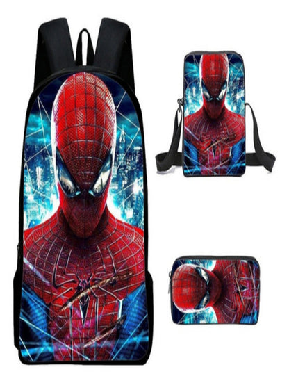 Spider Man Children's Backpack Three-Piece Set