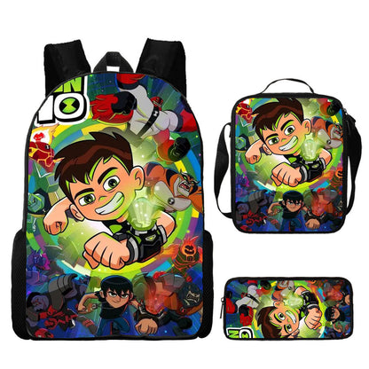 Ben 10 Children's Backpack Three-Piece Set