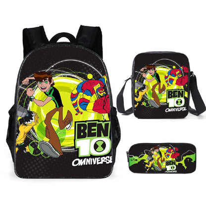 Ben 10 Children's Backpack Three-Piece Set