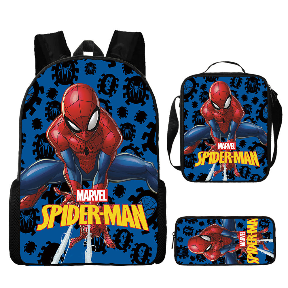 Spider Man Children's Backpack Three-Piece Set