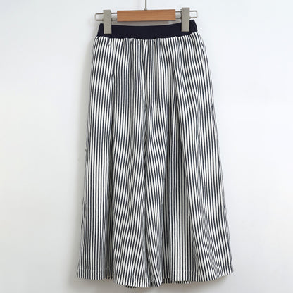 Girls' Plain Color Tank Top and Striped Wide Leg Pants Two Pieces Set