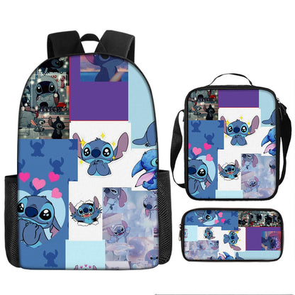 Stitch Children's Backpack Three-Piece Set