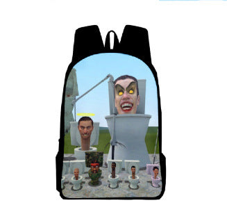 Skibidi Toilet Titan ClockMan TV Man Children's Backpack