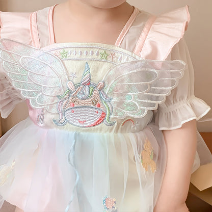 Baby Girl Unicorn Onesie Dress