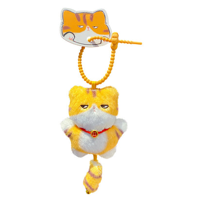 Nuo Ji Yuan Qi Mao Plush Doll Keychain Female Cute Hairy Cat Backpack Pendant