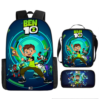 Ben 10 Children's Backpack Three-Piece Set