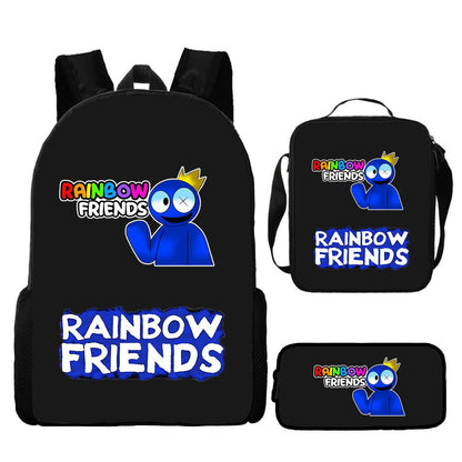 Rainbow Friends Children's Backpack Three-Piece Set