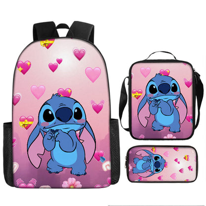 Stitch Children's Backpack Three-Piece Set