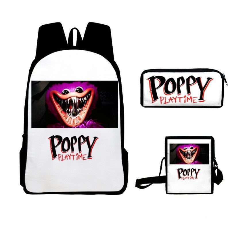 Poppy Playtime Children's Backpack Three-Piece Set